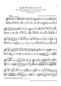 6 variations sur le thème Mio caro Adone - W.A. Mozart